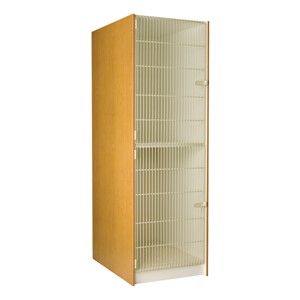 Large Instrument Locker w/ Grille Doors - 2 Compartments (37 7/8" D)